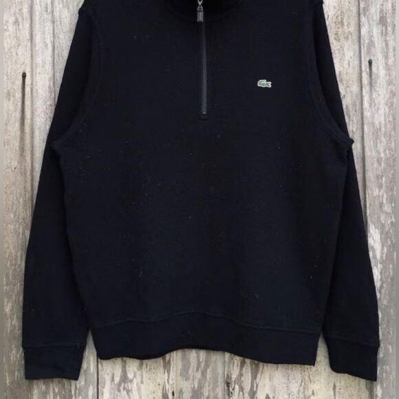 LACOSTE Vintage Mens 1/4 Zip Sweatshirt - XXL-Size 7 - Picture 2 of 6